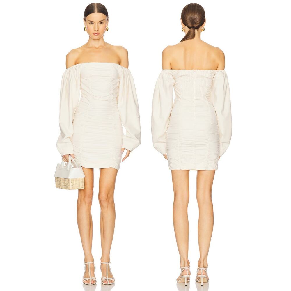 Gestuz Decia Mini Dress Off The Shoulder Puff Sleeve Cocktail Party Hoco EU36 4